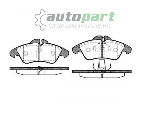 Гальмівні колодки передні VW LT 1995-2006 REMSA 0578.00