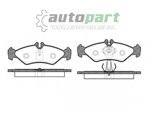 Гальмівні колодки задні (141x50x17мм) VW LT 1995-2006 REMSA 0579.00