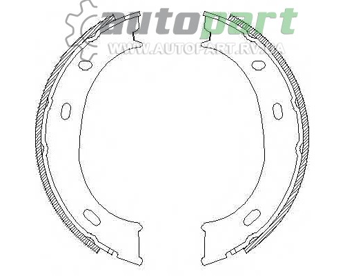 Колодки ручника (без пружинок) VW LT 1995-2006 REMSA 4710.01