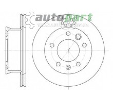 Гальмівний диск передній (276х22мм) VW LT 1995-2006 REMSA 6461.10