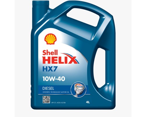 Моторна олива SHELL Helix Diesel HX7 SAE 10W-40 CF (4л)