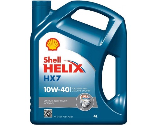 Моторна олива SHELL Helix HX7 SAE 10W-40 (4л)