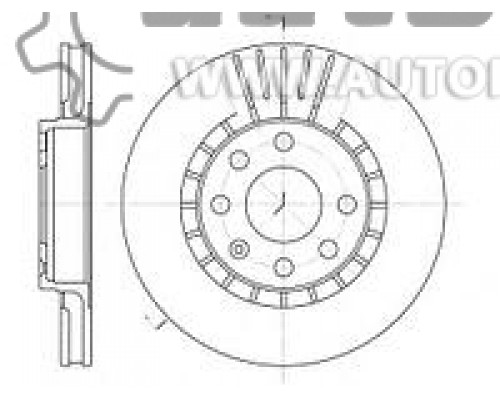 Гальмівний диск задній (ATE, 314x22mm) VW Transporter T5 03- REMSA 61160.10