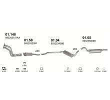 Глушник задн. AUDI 80 Polmostrow 01.05