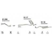 Глушник задн. AUDI A4 Polmostrow 01.18