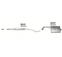 Глушник CHEVROLET LACETTI HATCHBACK (ое 96553620) Polmostrow 05.57