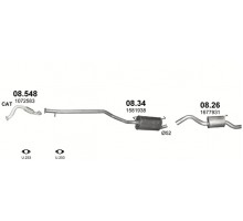 Глушник задн. FORD SIERRA Polmostrow 08.26