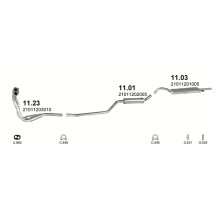 Глушник задн. ВАЗ 2101 Polmostrow 11.03