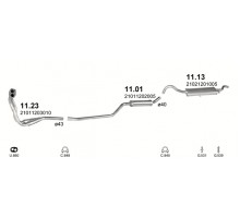 Глушник задн. ВАЗ 2102 Polmostrow 11.13