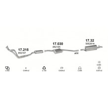 Глушник центр. OPEL OMEGA Polmostrow 17.030