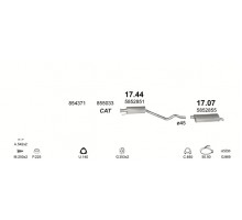 Глушник задн. OPEL KADETT Polmostrow 17.07