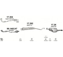 Глушник центр. OPEL ASTRA Polmostrow 17.292