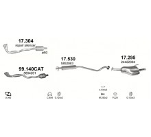 Глушник задн. OPEL ASTRA Polmostrow 17.295