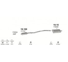 Глушник задн. PEUGEOT 406 Polmostrow 19.15