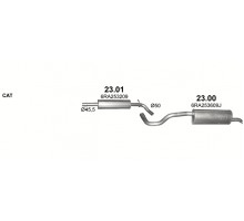 Глушник задн. 6RA253609J SKODA RAPID 1.2,1.4; SEAT TOLEDO 1.2 Polmostrow 23.00