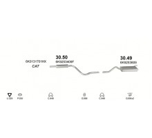 Глушник центр. VW CADDY Polmostrow 30.50