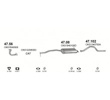 Глушник центр. KIA SPORTAGE Polmostrow 47.08