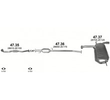 Глушник задн. HYUNDAI TUSCON Polmostrow 47.37